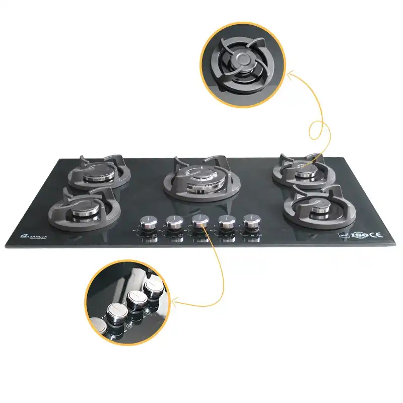 اجاق گاز صفحه ای آذرلوکس مدل G05NL-C10B