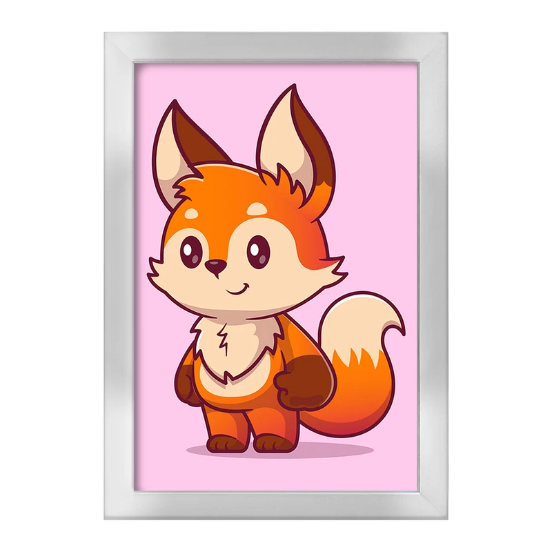 تابلو خندالو طرح حیوانات بامزه روباه کد 29725