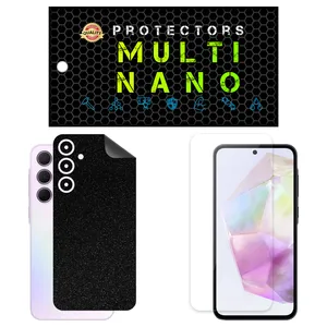 Multi Nano X-SFG Model Clear Screen Protector Suitable For Samsung Galaxy A35 Mobile Phone Along With The Rear Skin