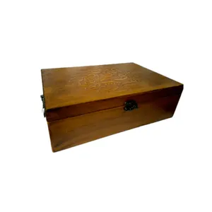 جعبه هدیه چوبی مدل منبت کد 31