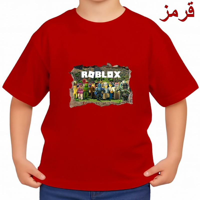 تی‌شرت آستین کوتاه بچگانه مدل روبلاکس کد 2 