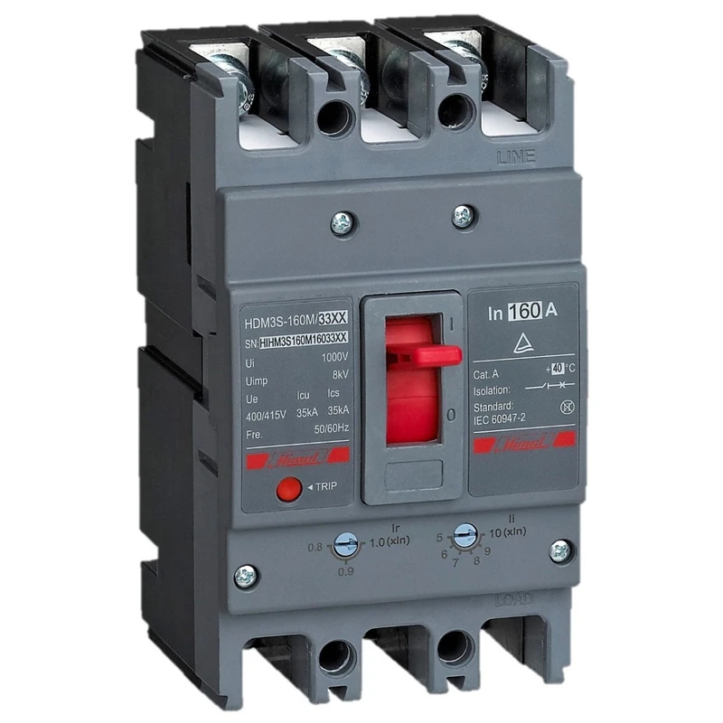 کلید اتوماتیک قابل تنظیم 160 آمپر  کامپکت هیمل مدل HDM3S160M16033XXT