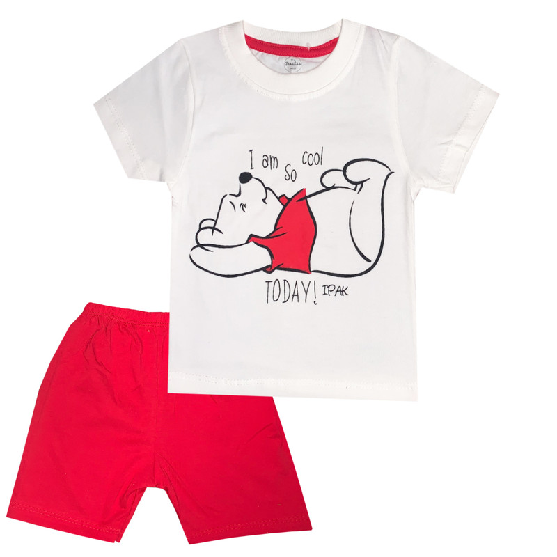 ست تی شرت و شلوار نوزادی تروسکان مدل bunny