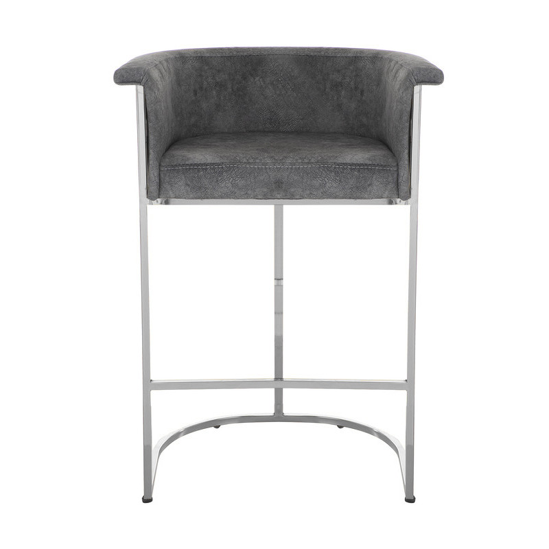 صندلی کانتر هیدیکا مبلمان مدل سوفیا طرح کندویی کروم