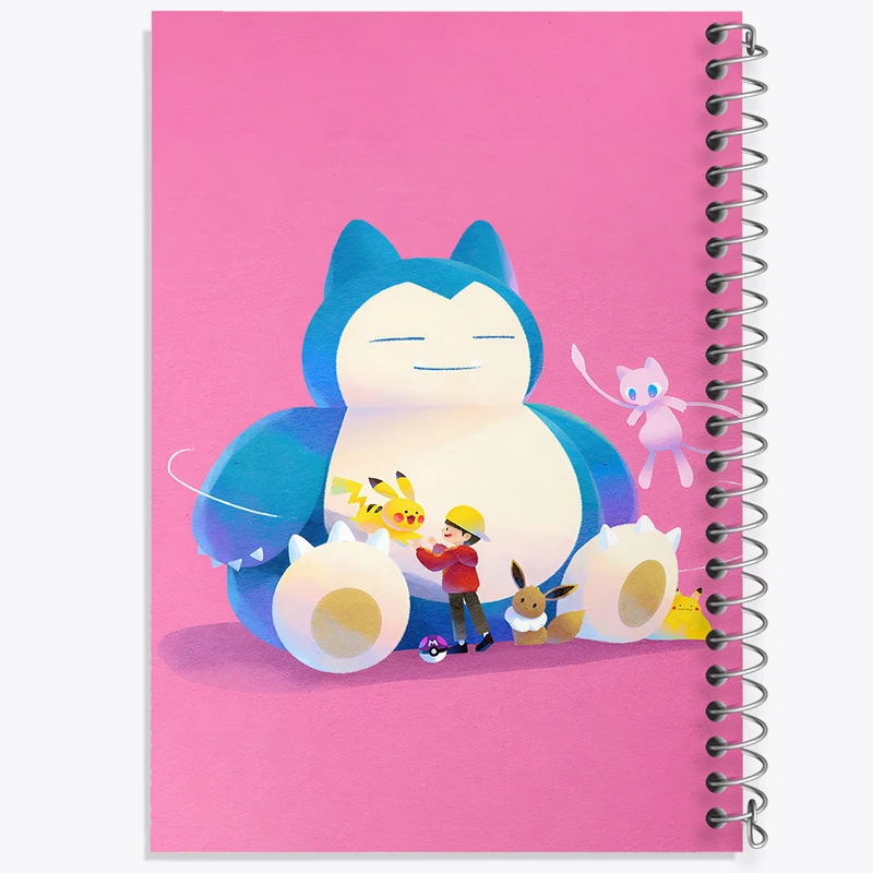 دفتر ژورنال نویسی 50 برگ خندالو مدل نقطه ای طرح انیمه پوکمون (Pokemon) کد N5991