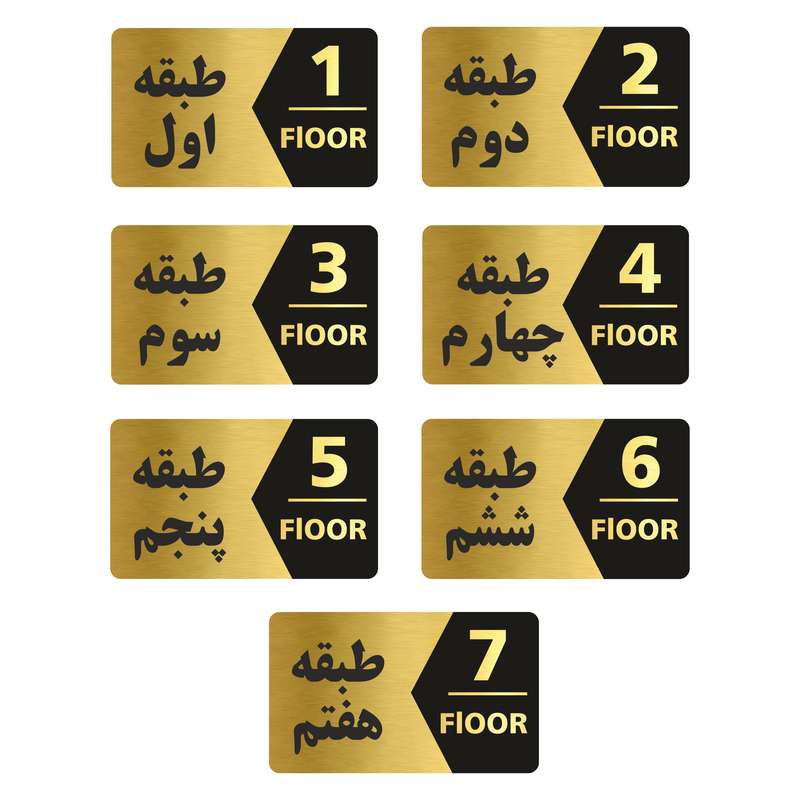 تابلو راهنما طرح طبقات مدل GNG707 مجموعه 7 عددی
