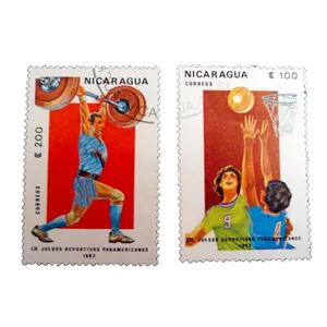 تمبر یادگاری مدل ورزشی کد bc-2317 مجموعه 2 عددی