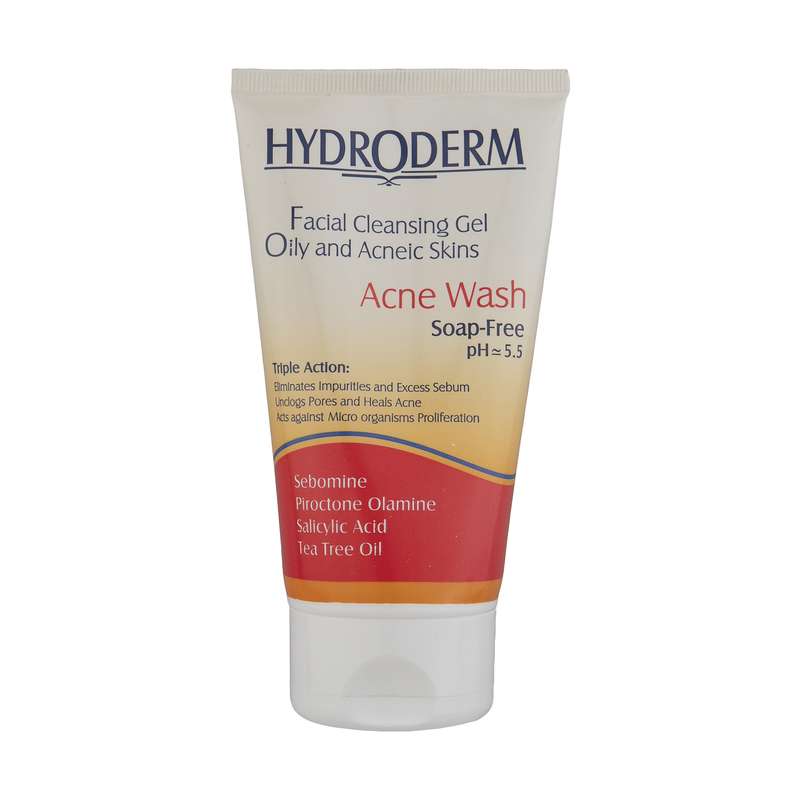 ژل شستشو صورت هیدرودرم مدل Acne Wash مناسب پوست های چرب حجم 150 میلی لیتر ژل شستشو صورت هیدرودرم مدل Acne Wash مناسب پوست های چرب حجم 150 میلی لیتر