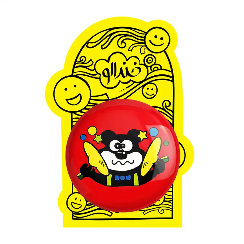 آینه جیبی خندالو طرح آدامس خرسی مدل تاشو کد 6210