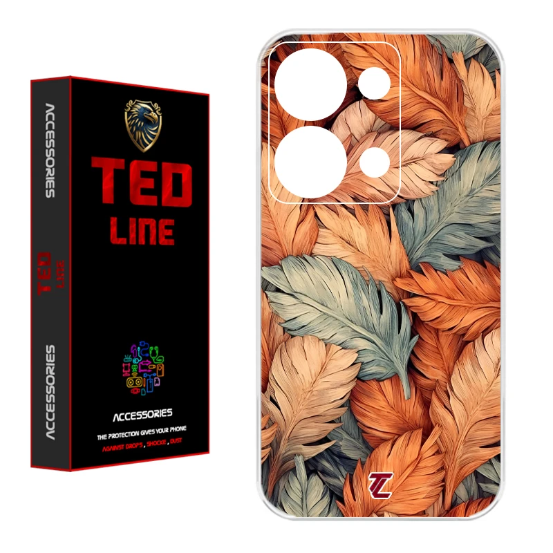کاور تدلاین طرح برگ کد 1220 مناسب برای گوشی موبایل شیائومی Redmi Note 13 Pro 4G / Poco M6 Pro