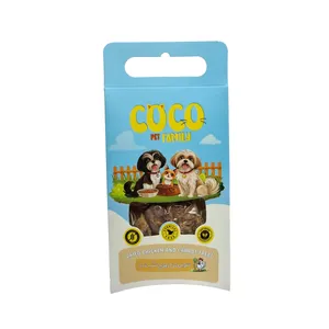 تشویقی سگ کوکو پت فامیلی مدل فیله مرغ و هویج خشک شده ارگانیک 50 گرم