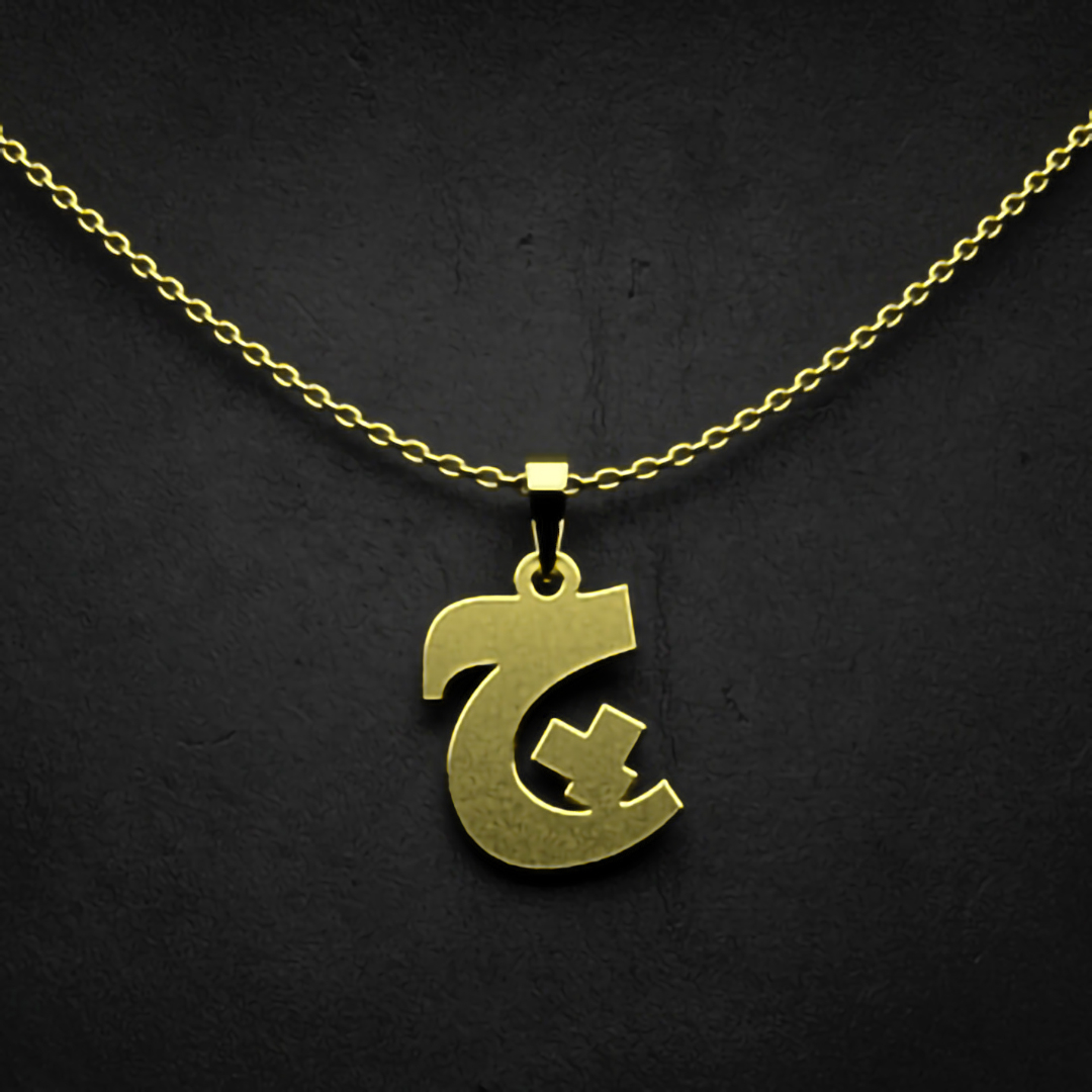 گردنبند طلا 18 عیار زنانه مدوپد مدل حرف چ کد I3-1-1839