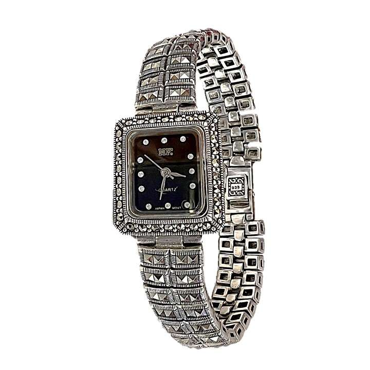 ساعت مچی عقربه ای نقره زنانه اچ اف مدل glsr-1040