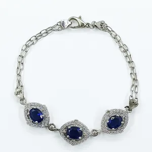 دستبند نقره زنانه سلین کالا مدل یاقوت کبود ce-As109