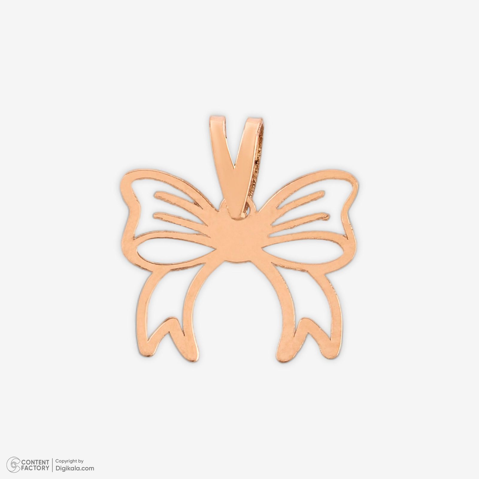 نیم ست طلا 18 عیار زنانه حافا گلد مدل پاپیون کد nim16 -  - 11