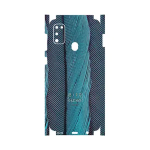 MAHOOT Turquoise feathers-FullSkin Cover Sticker for Samsung Galaxy M30s