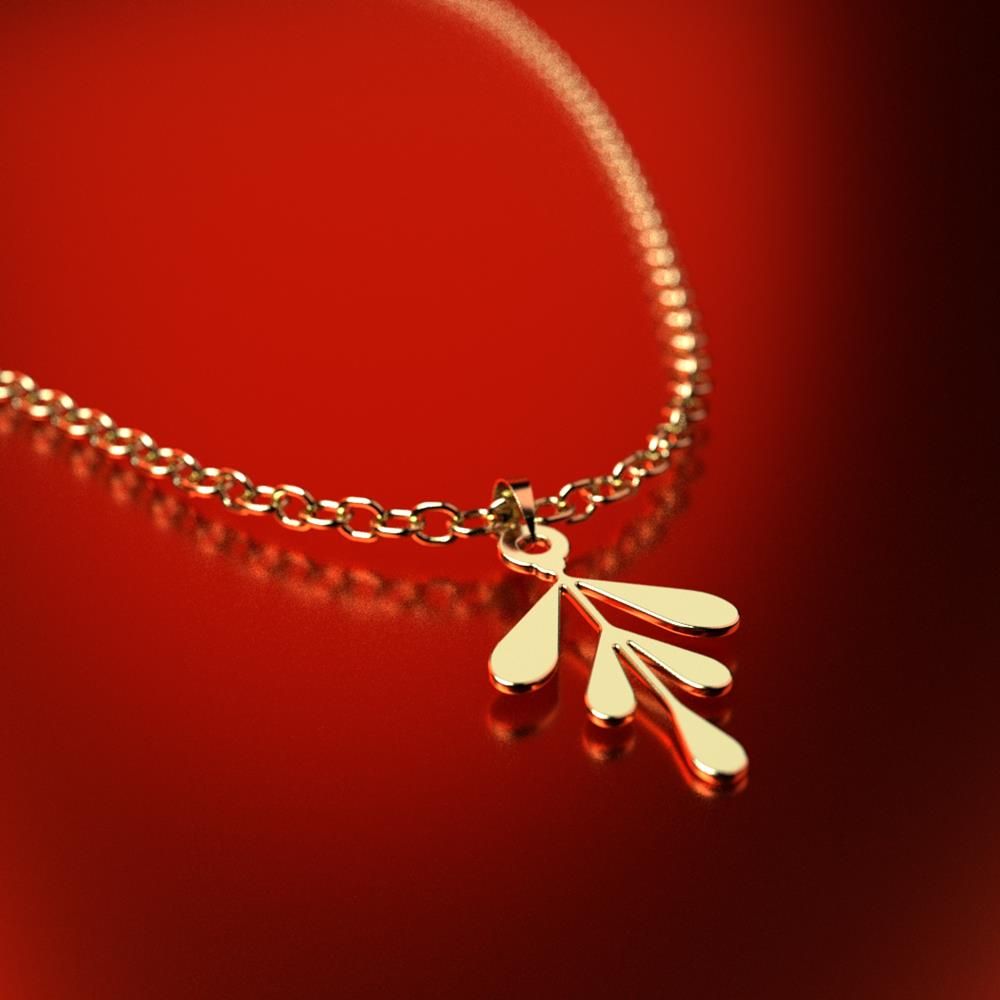 آویز گردنبند طلا 18 عیار زنانه مدوپد مدل برگ کد PA1-11122 -  - 3