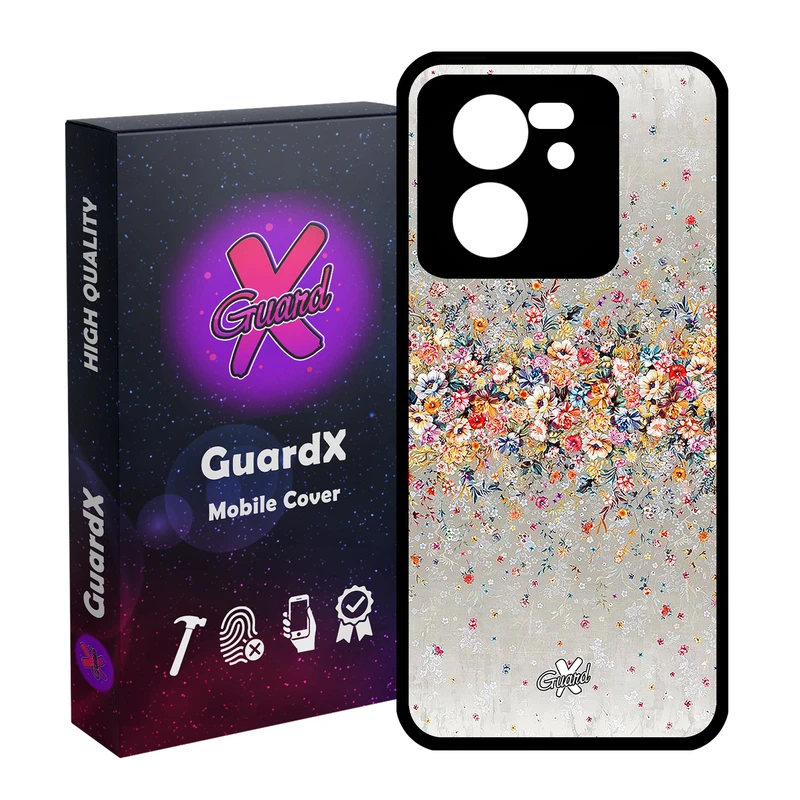 کاور گارد ایکس طرح Flower مدل Glass10409 مناسب برای گوشی موبایل شیائومی 13T/13T Pro/Redmi K60 Ultra