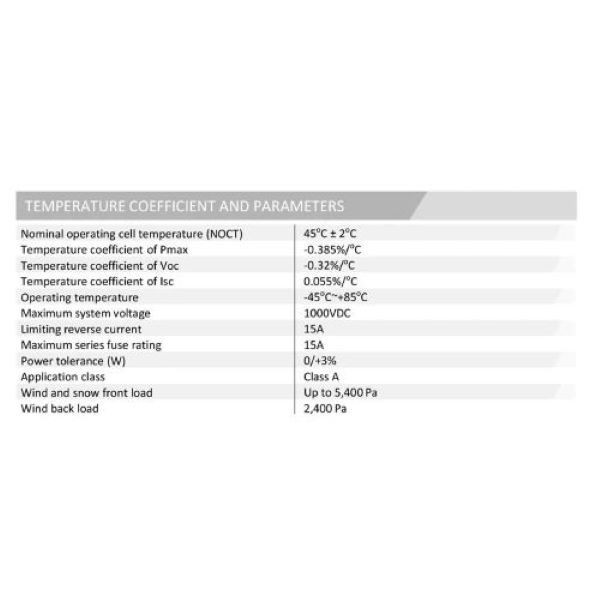 پنل خورشیدی نور مدل NST60-6-270P ظرفیت 270 وات
