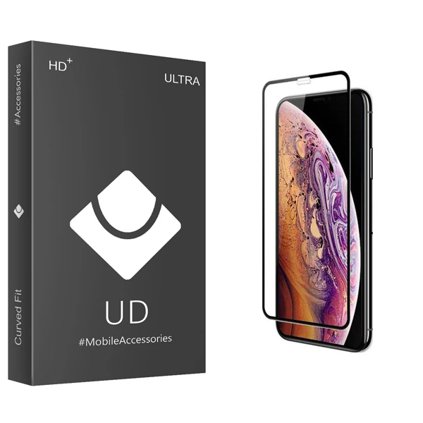 محافظ صفحه نمایش شیشه ای یو دی مدل ULTRA مناسب برای گوشی موبایل اپل iPhone Xs/X