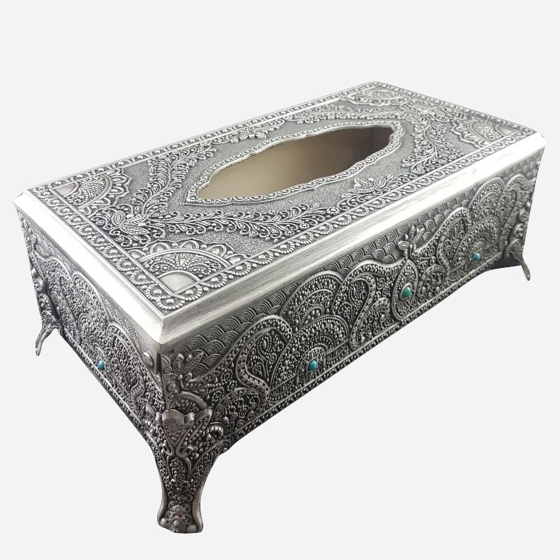 جعبه دستمال کاغذی مدل دایانا کد 1383 جعبه دستمال کاغذی مدل دایانا کد 1383