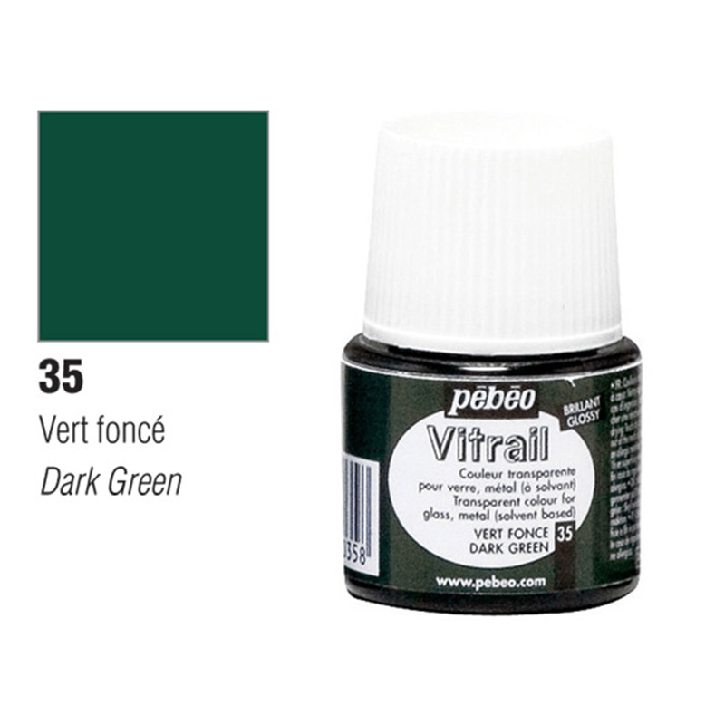 رنگ ویترای پ ب او شفاف مدل Dark Green 35 حجم 45 میلی لیتر رنگ ویترای پ ب او شفاف مدل Dark Green 35 حجم 45 میلی لیتر