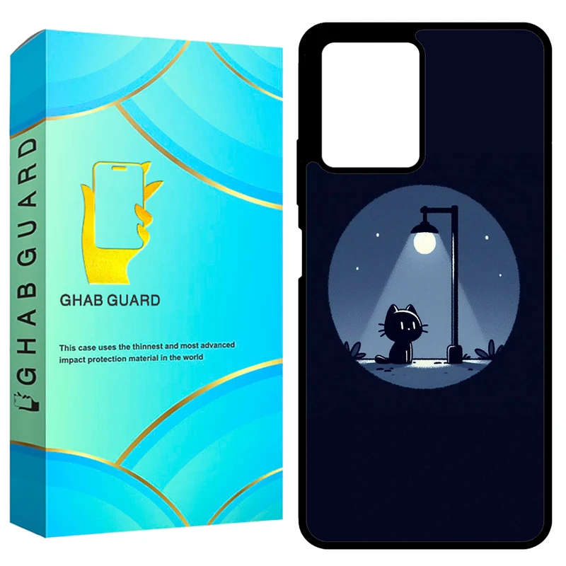 کاور قاب گارد طرح گربه و شب مدل GCHPRN12PP مناسب برای گوشی موبایل شیائومی Redmi Note 12 Pro Plus