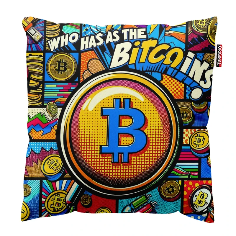 کوسن پاد آفرین مدل بیت کوین تریدر ارز دیجیتال کریپتو فارکس کد PK401713 سایز 40*40 سانتی متر