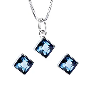 نیم ست نقره زنانه کوبیک مدل QP-7710