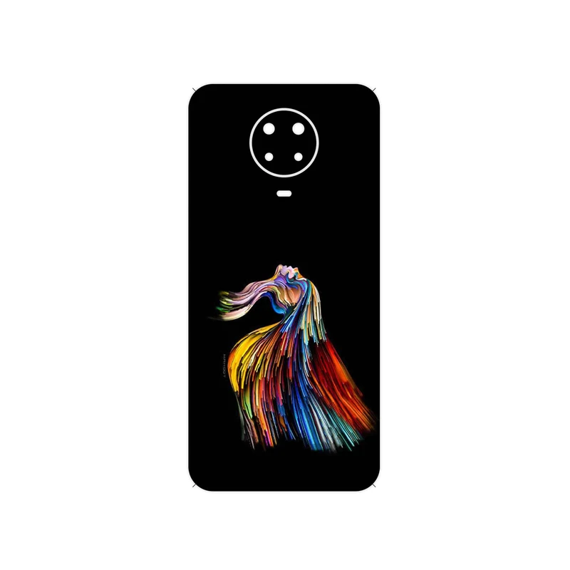 برچسب پوششی ماهوت مدل Rainbow Hair Digital Art مناسب برای گوشی موبایل نوکیا G20