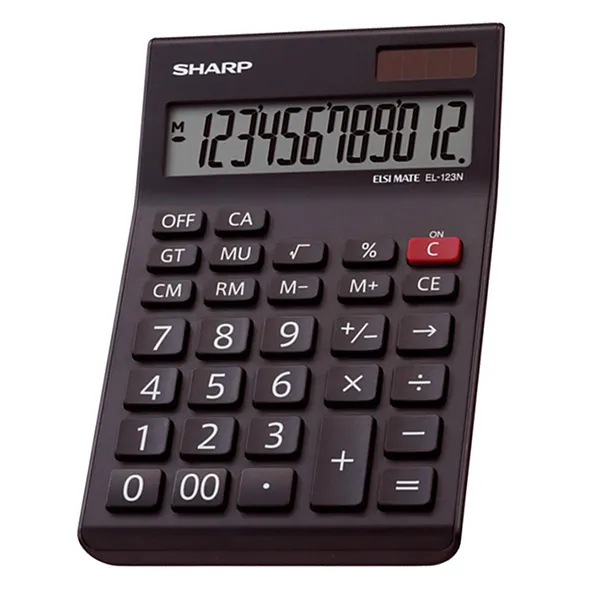 ماشین حساب شارپ مدل EL-123N-BK