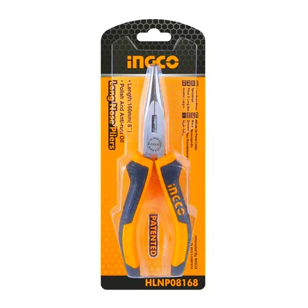 انبر دم باریک اینکو مدل HLNP-08168 سایز 6 اینچ 
