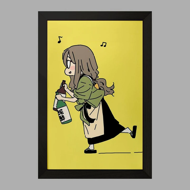 تابلو خندالو مدل میزوکی انیمه لیکوریس ریکویل Lycoris Recoil  کد 22994