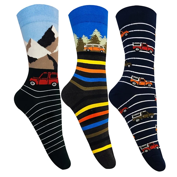 جوراب ساق بلند مردانه تن پوش هنگامه مدل پنبه ماشین رینگی بسته 3 عددی