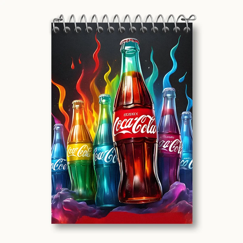 دفتر یادداشت 50 برگ خندالو طرح نوشابه کوکاکولا کد N2066