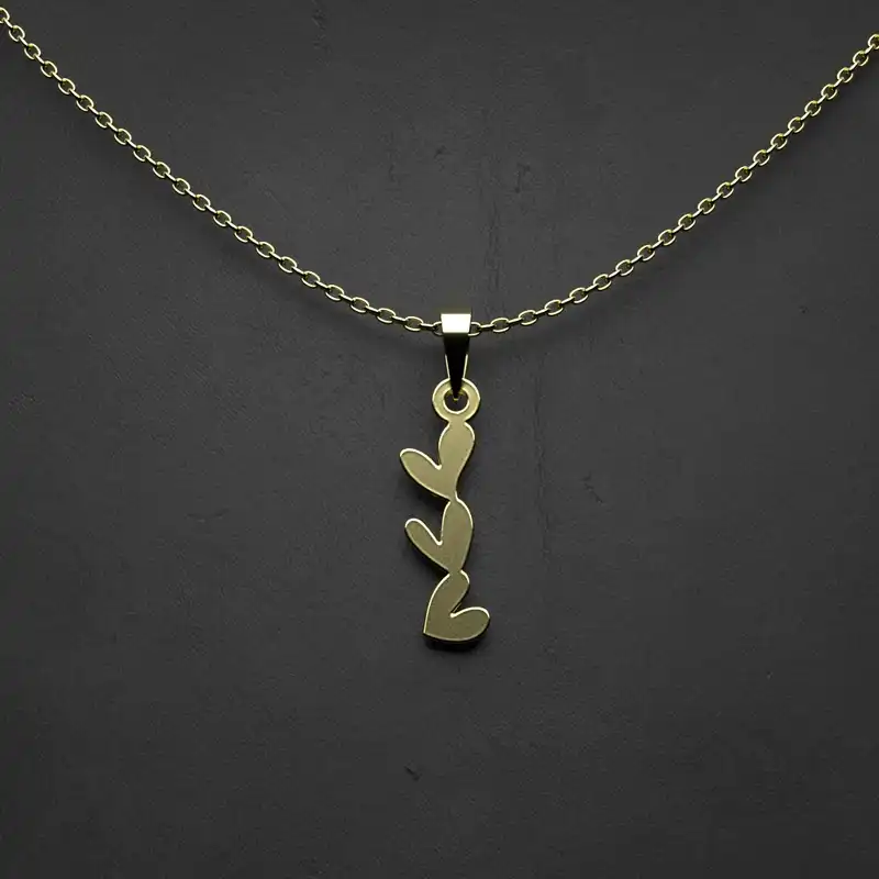 گردنبند طلا 18 عیار زنانه مدوپد مدل  طرح قلب کد JJ1162