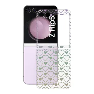 Remax cover sticker Clea model heart design suitable for Samsung Galaxy Z Flip5 mobile phone
