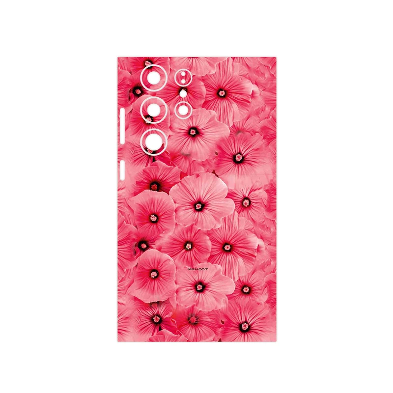 برچسب پوششی ماهوت مدل Pink_Flower مناسب برای گوشی موبایل سامسونگ Galaxy S23 Ultra