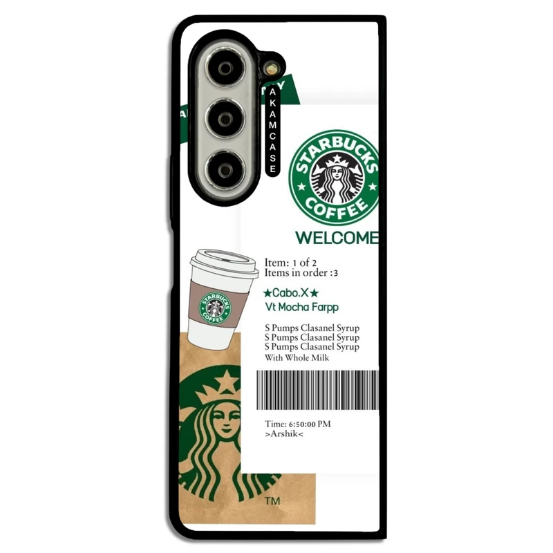 کاور آکام مدل AMCWSGZFOLD5-STARBUCKS5 مناسب برای گوشی موبایل سامسونگ Galaxy Z Fold 5