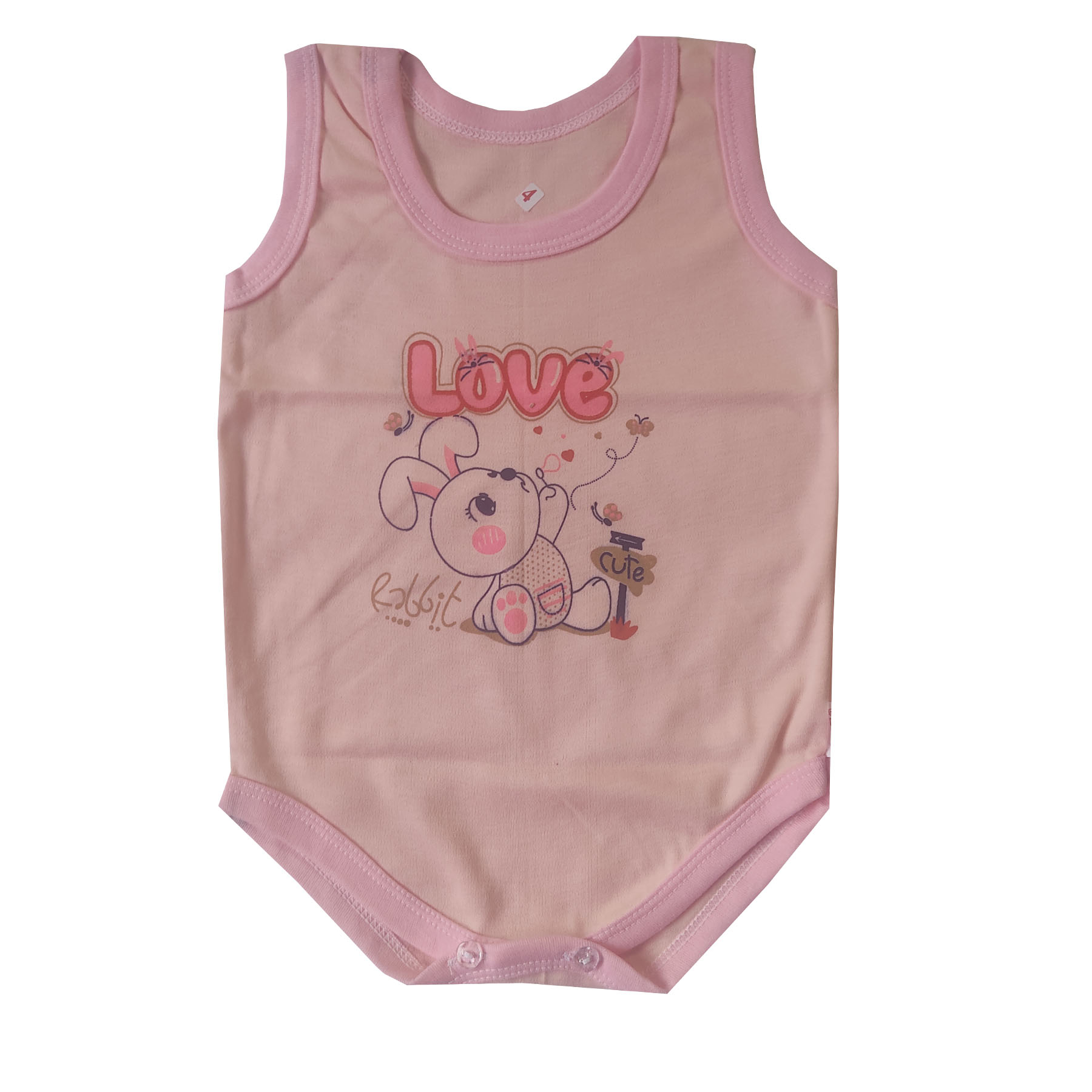 بادی آستین کوتاه نوزادی مدل درنا