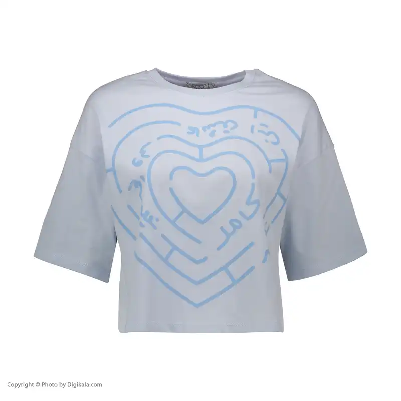 تی شرت آستین کوتاه زنانه ایزی دو مدل 218121058