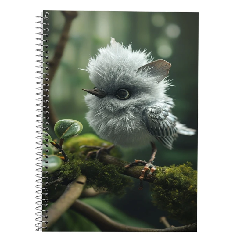 دفتر زبان 50 برگ مدوپد مدل سه خط طرح جوجه کد DF14674