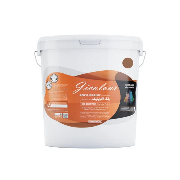 رنگ اکرلیک نمای خارج نیمه براق قهوه ای ژیکالر کد B-B001 حجم 900 میلی لیتر رنگ اکرلیک نمای خارج نیمه براق قهوه ای ژیکالر کد B-B001 حجم 900 میلی لیتر