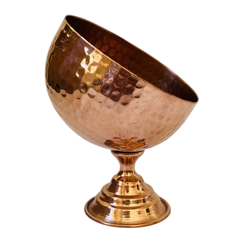 کاسه  مسی مدل چکشی پایه دار کد ZH370.2