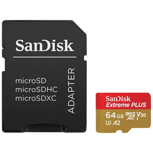 Sandisk Extreme Plus V30 UHS-I U3 Class 10 170MBps microSDXC Card 64GB with adapter