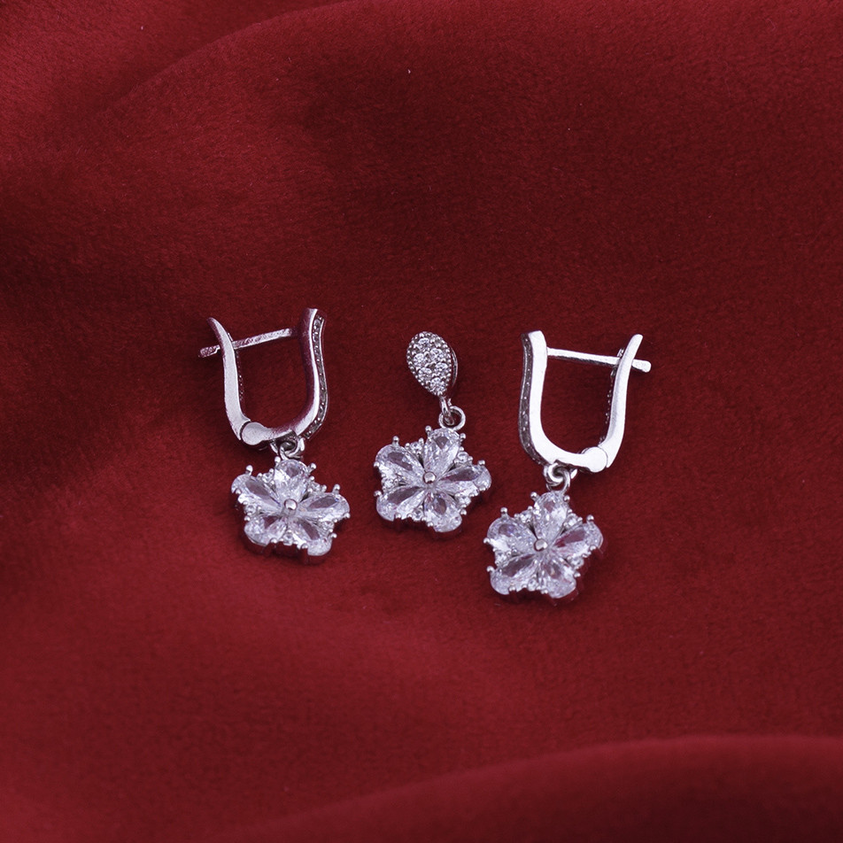 نیم ست نقره زنانه مدل AMT-N203