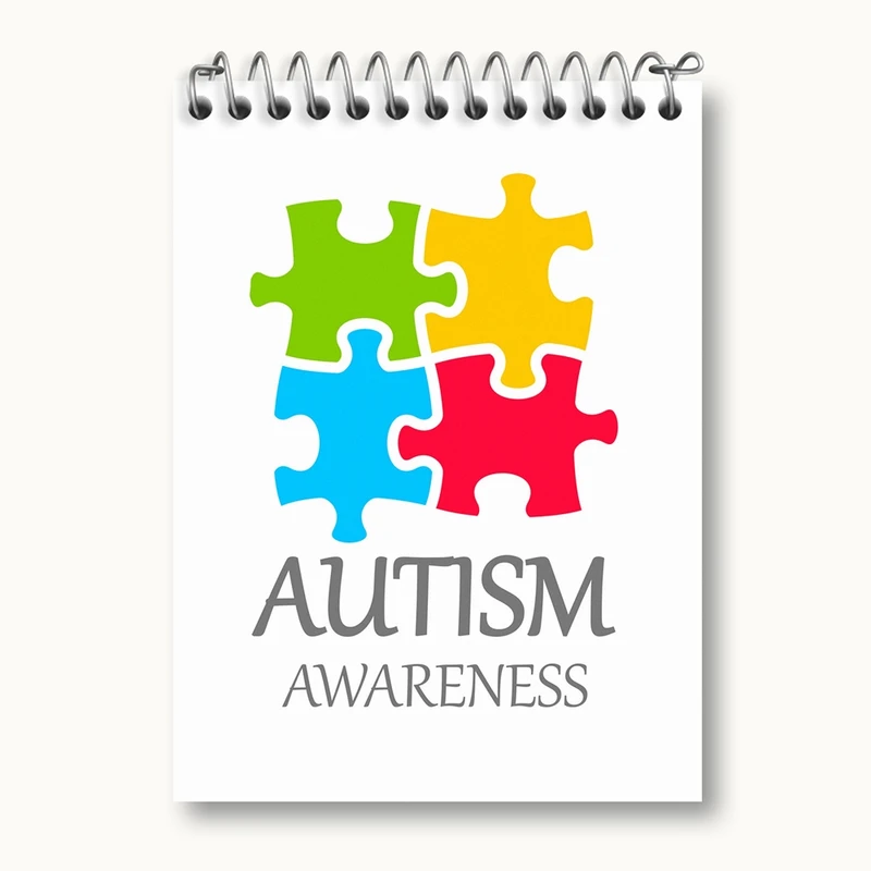 دفتر یادداشت 50 برگ خندالو مدل اتیسم Autism کد 26741