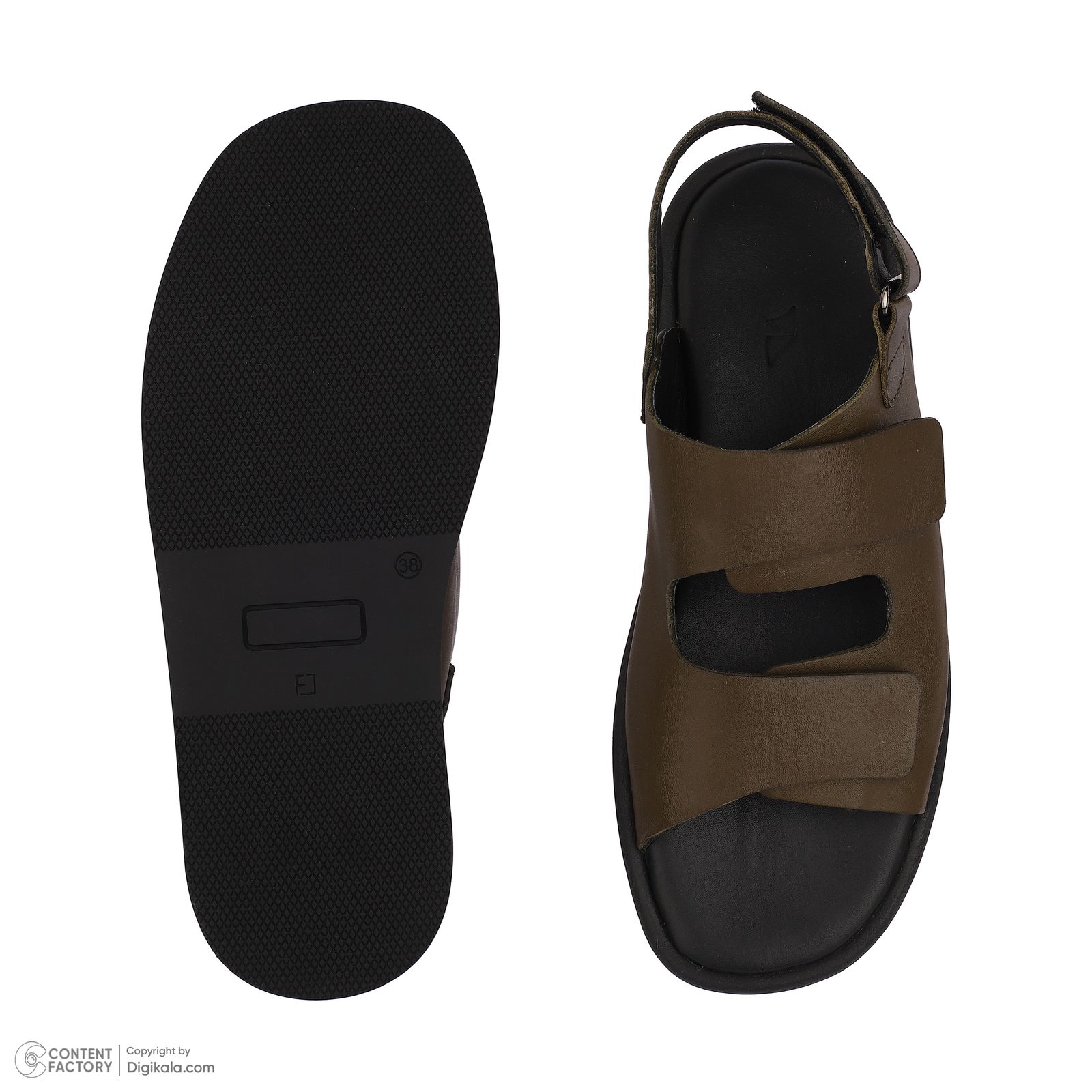 صندل زنانه چرم مشهد مدل J2706-014 -  - 21