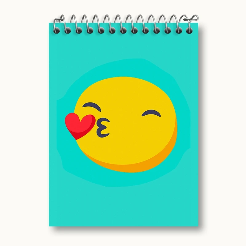 دفتر یادداشت 50 برگ خندالو مدل ایموجی Emoji کد 3015