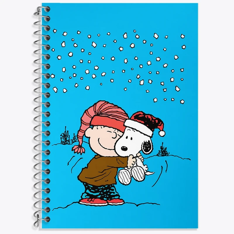 دفتر زبان 50 برگ خندالو مدل سه خط طرح اسنوپی کد F2130